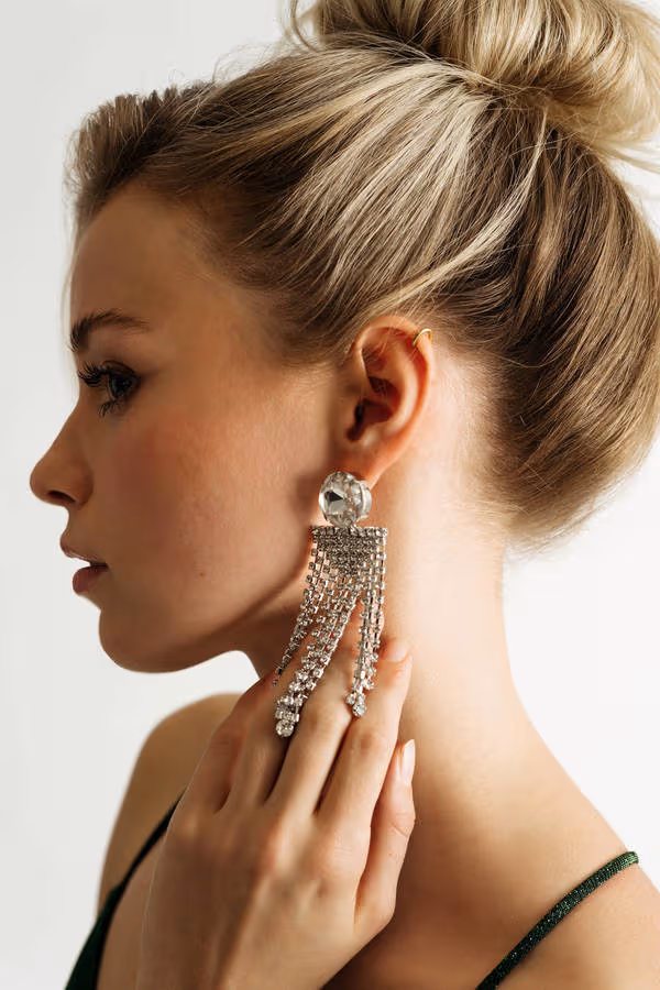 Carrying Your Love Tassel Earrings - Silver