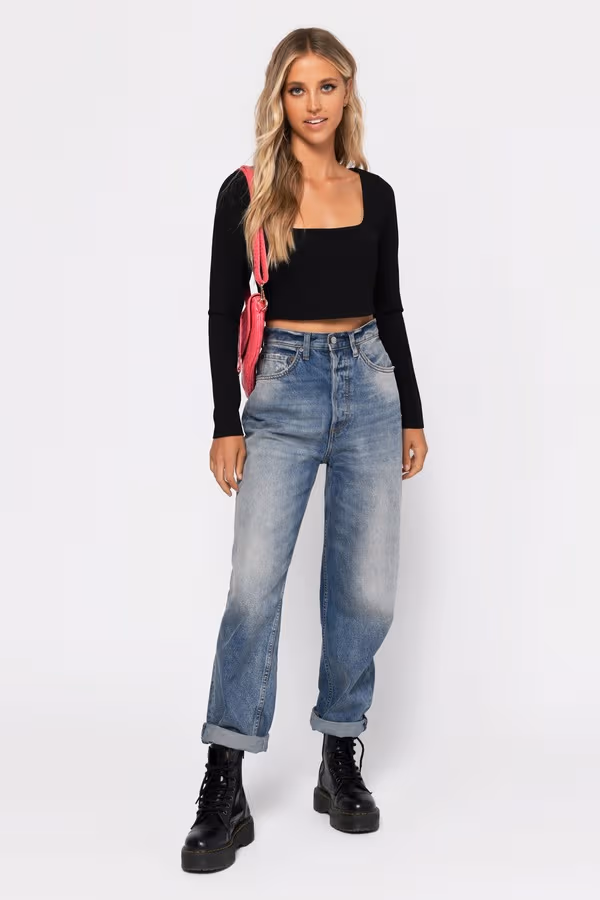 Marianne Crop Top - Mocha