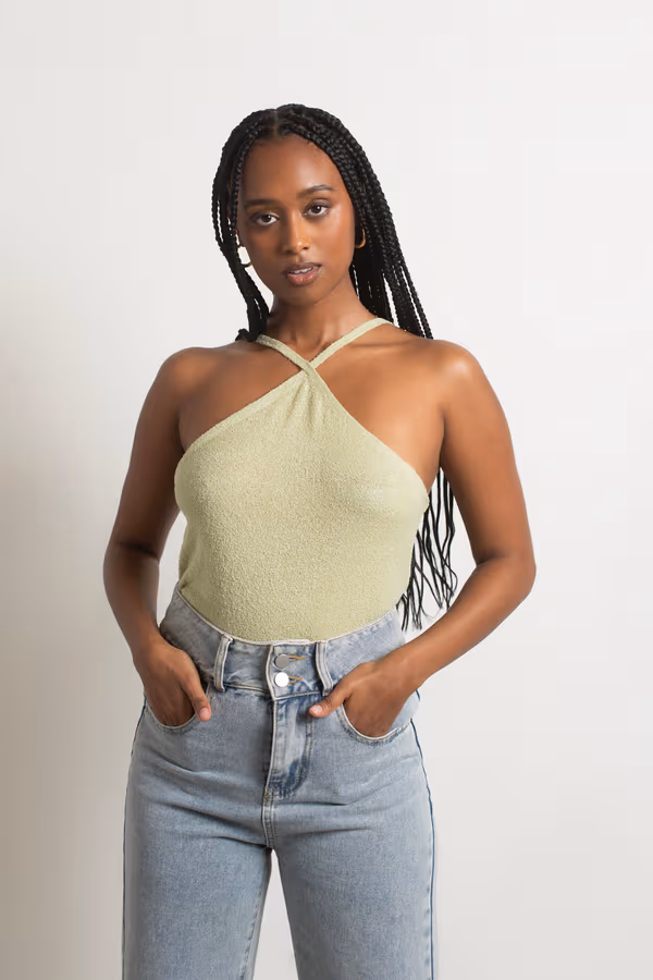 Karenina Halter Top - Light Green