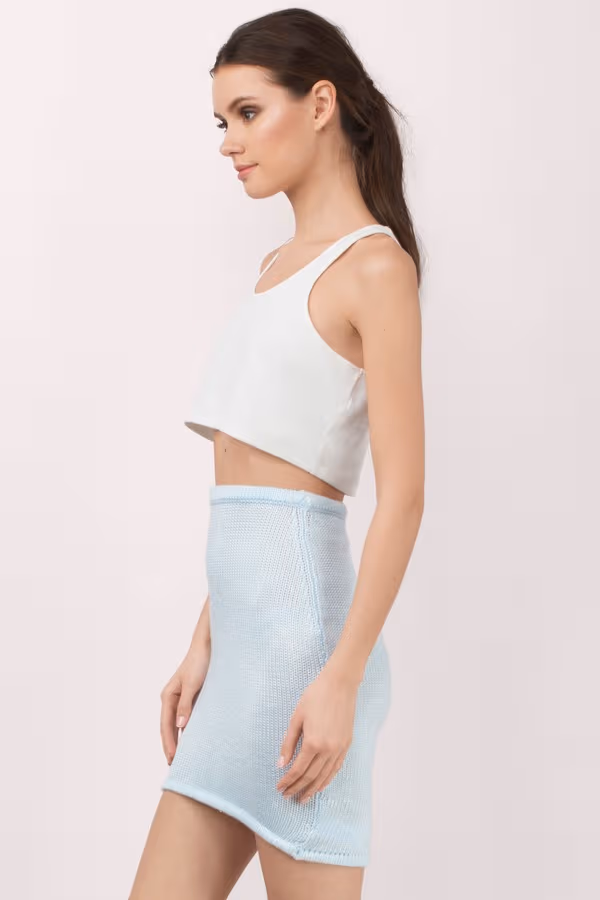 Show Me The Way High Waist Mini Skirt - Navy