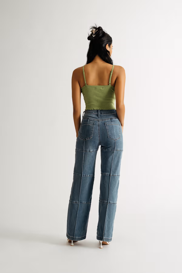 Avocado Jam Crop Top - Green