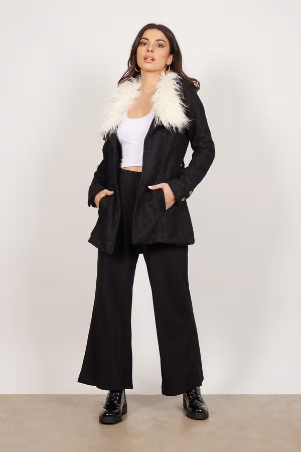 Florence Belted Coat - Black
