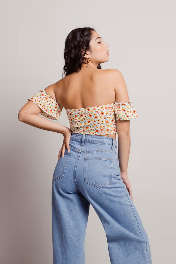 Breathless Crop Top - Off White