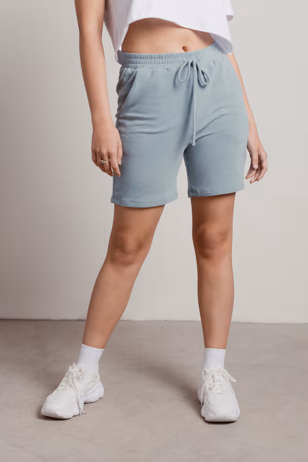 Take It Chill Sweat Shorts - Sage