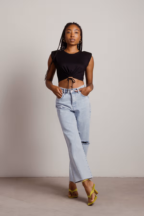 Take A Break Crop Top - Ivory