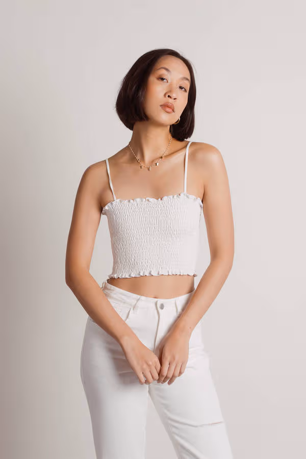 Care About Me Crop Top - Light Blue