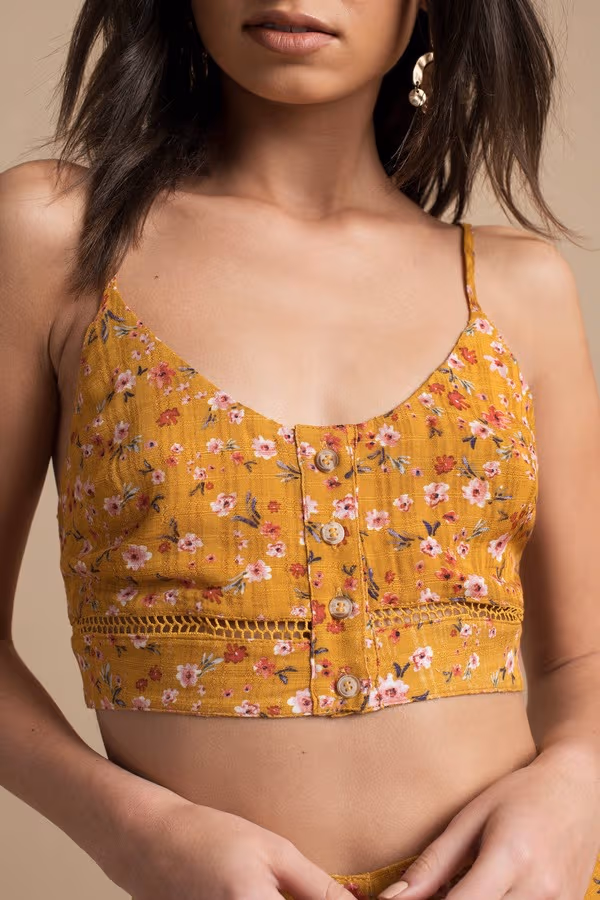 Jackie Crop Top - Marigold