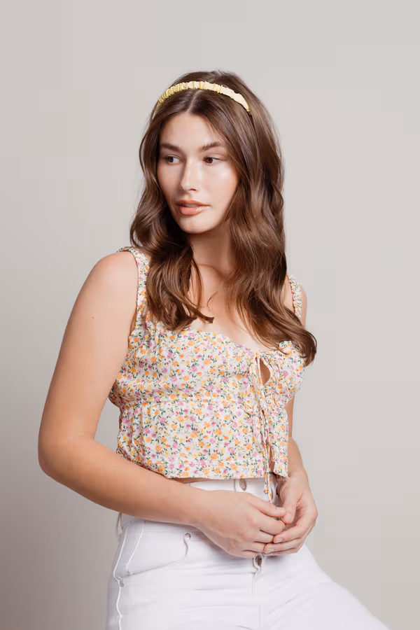 Candy Pop Ruched Headband - Green