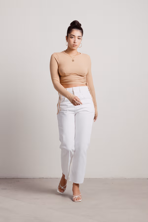Mollee Crop Top - Camel