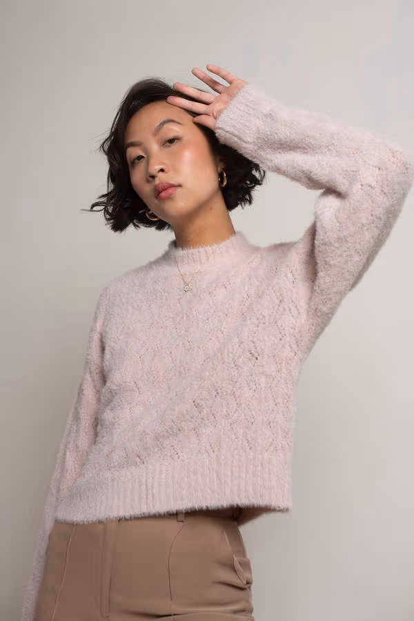 Casandra Fuzzy Sweater - Ivory