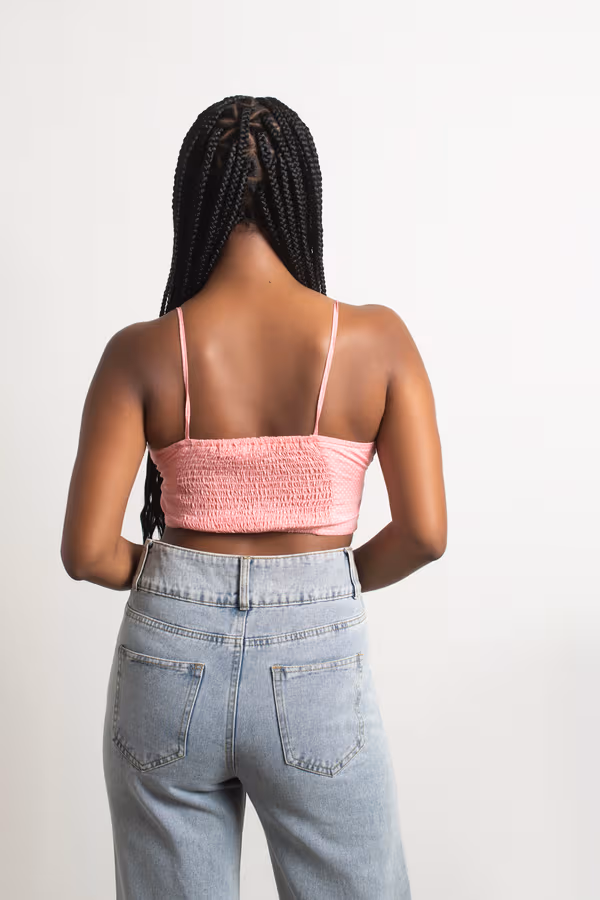 Mimas Crop Top - Pink