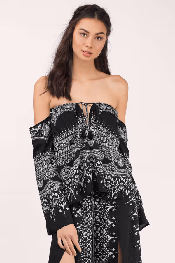 The Jetset Diaries Las Estrellas Crop Top - Estrellas Print