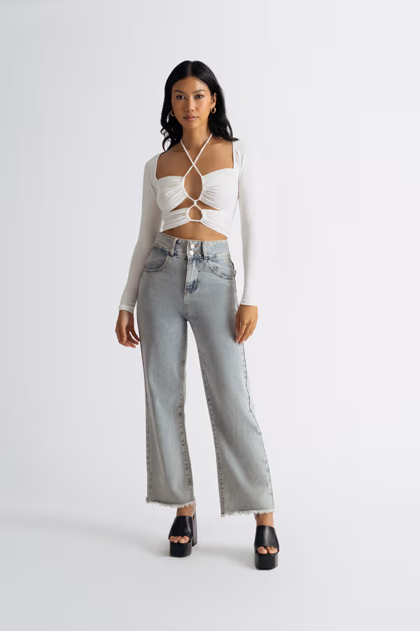 Give Me All Your Crop Top - Black