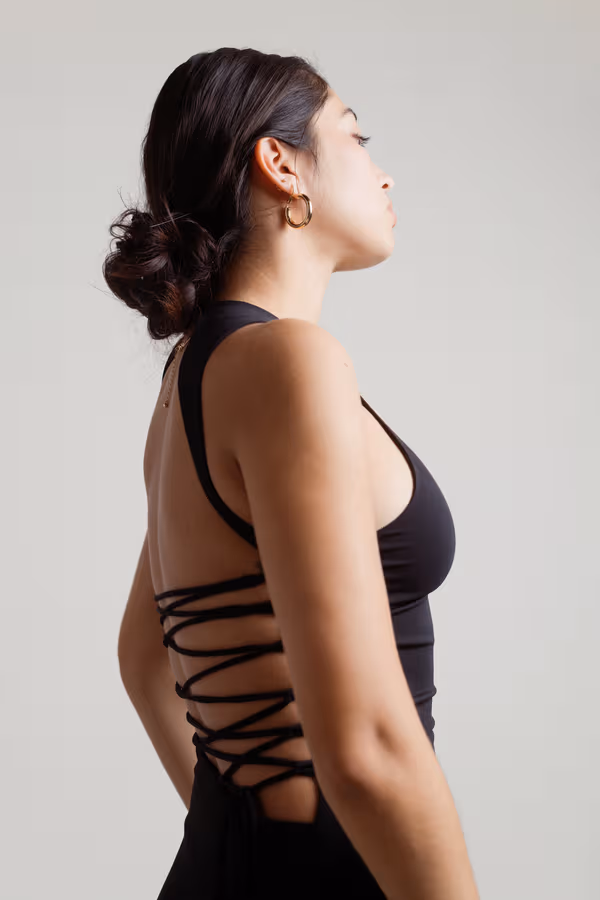 Brianna Open Back Bodycon Mini Dress - White