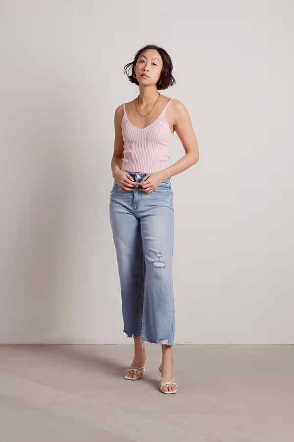 Nowhere But Up Knit Top - Pink