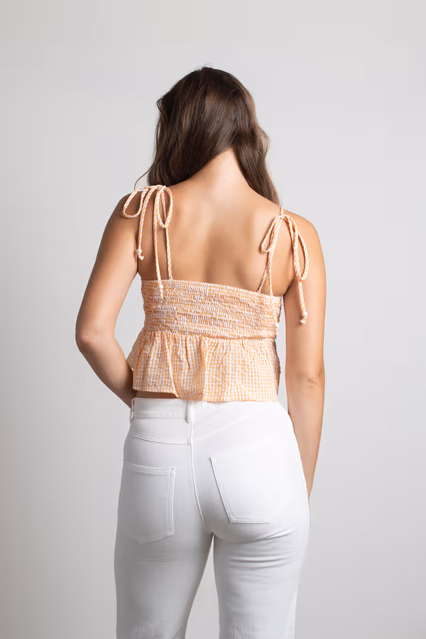 Sweet Citrus Crop Top - Light Blue