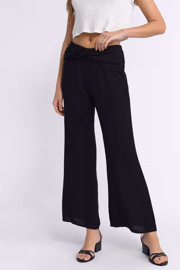 Make Me Dance Flared Pants - Black