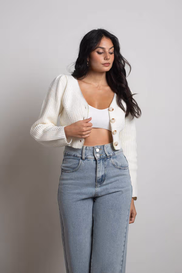 Astrid Knit Cardigan - Ivory
