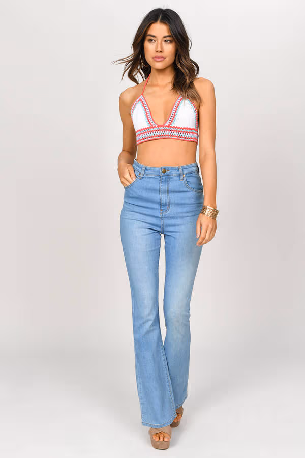 Kara Crop Top - Pink Multi