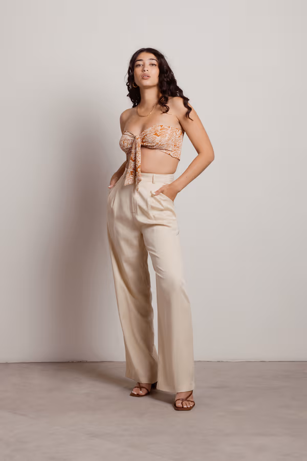 Aria Bandeau Top - Brown