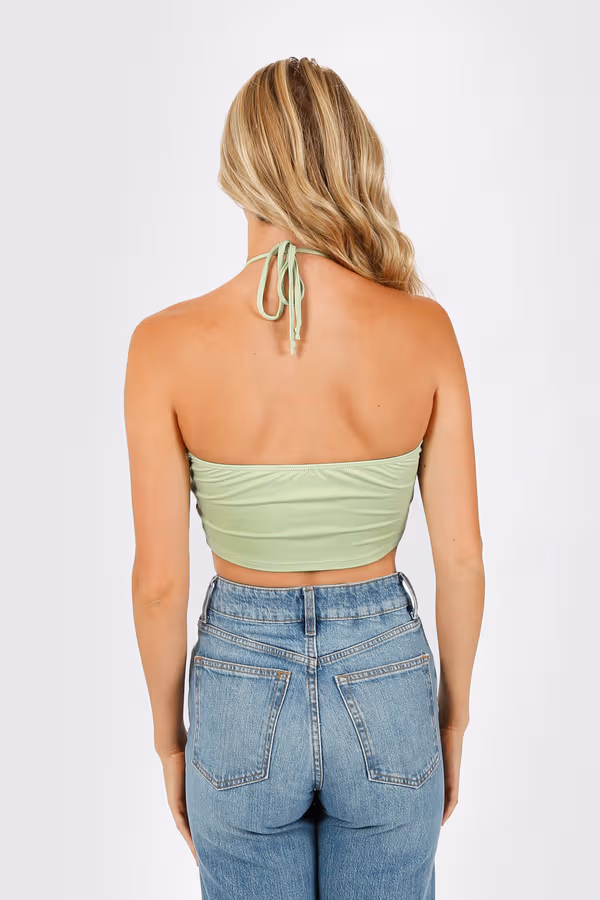 Down To Miami Crop Top - Ivory