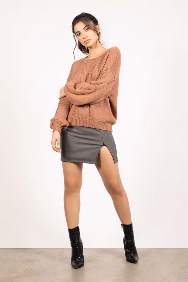 All The Feels Knit Sweater - Beige
