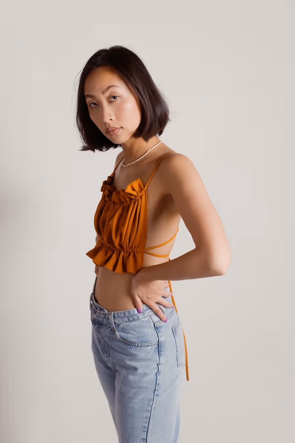 Angelic Crop Top - Rust