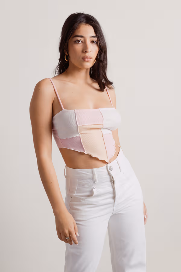 On Your Mind Crop Top - Blue