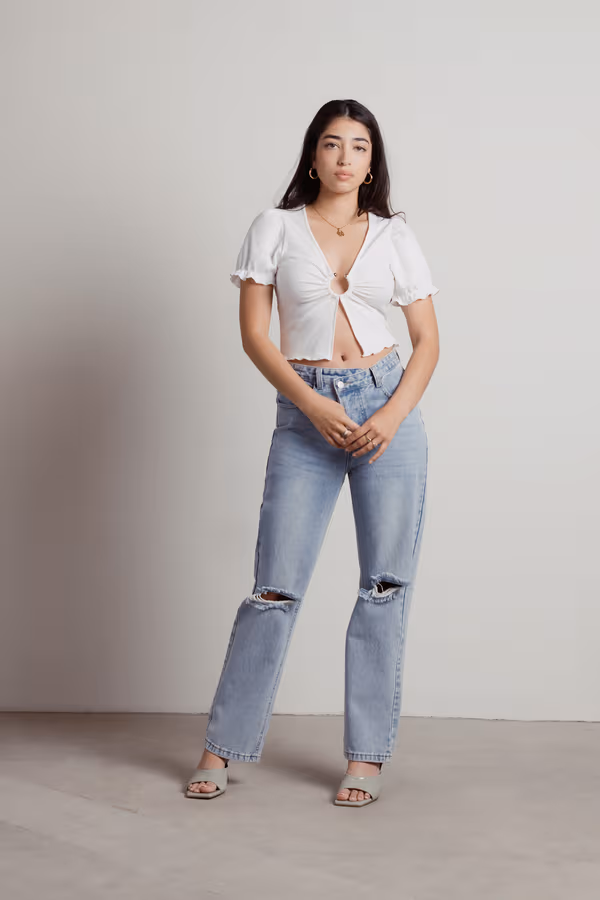 Cosmos Crop Top - Black