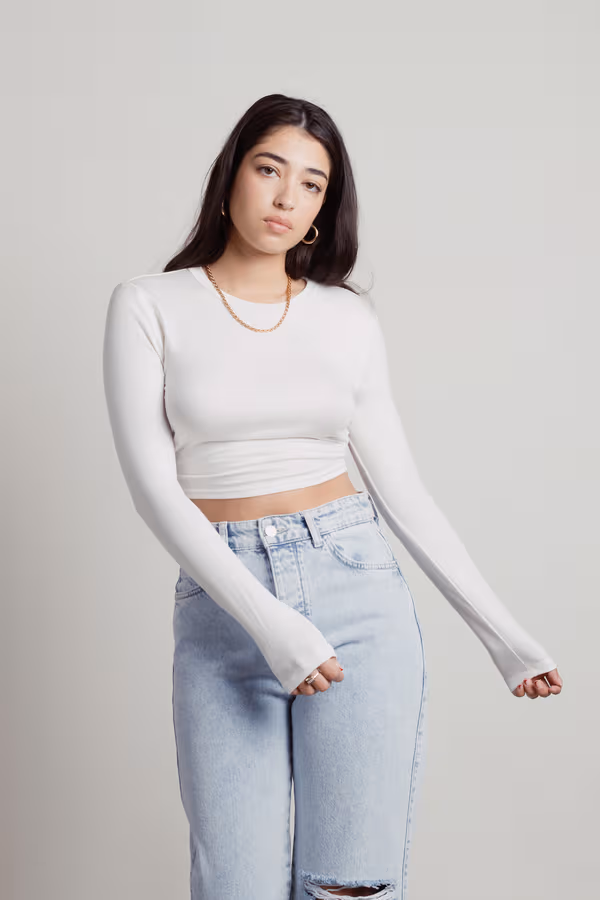 Tamago Crop Top - Black