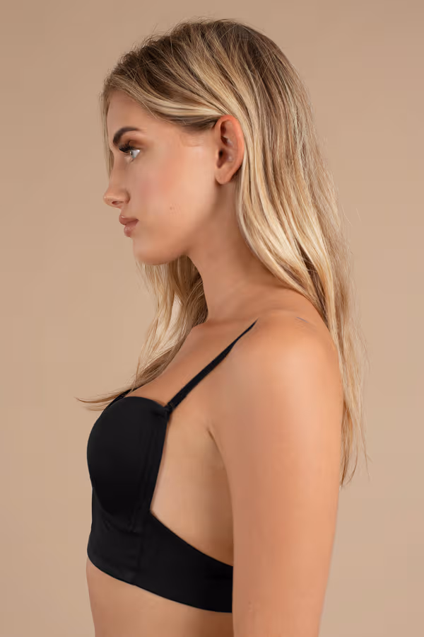 Deep V Bra - Black
