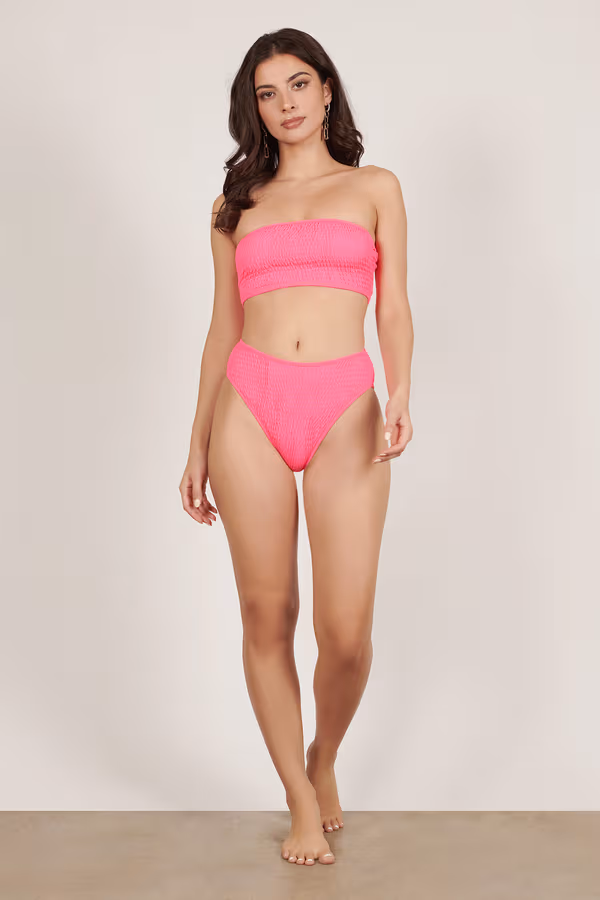 Tory Bandeau Bikini Set - Pink