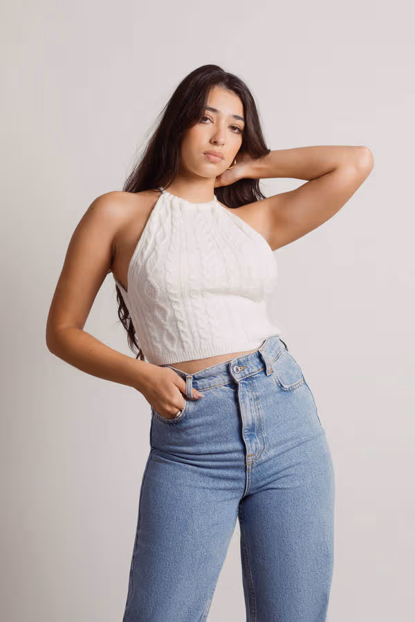 Maliyah Crop Top - Cream