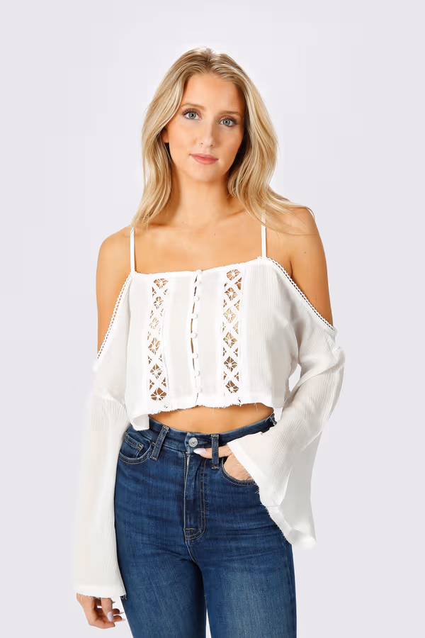 Athena Crop Top - Rose