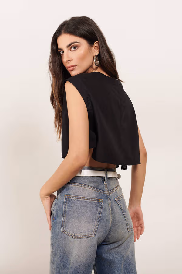 Unbothered Tank Top - Black