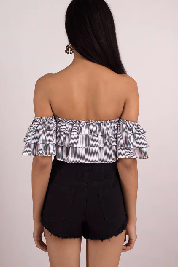 Blue Life Lola Crop Top - Ivory