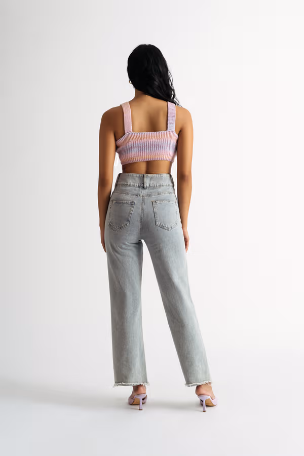 Sweet Pie Crop Top - Lavender Multi