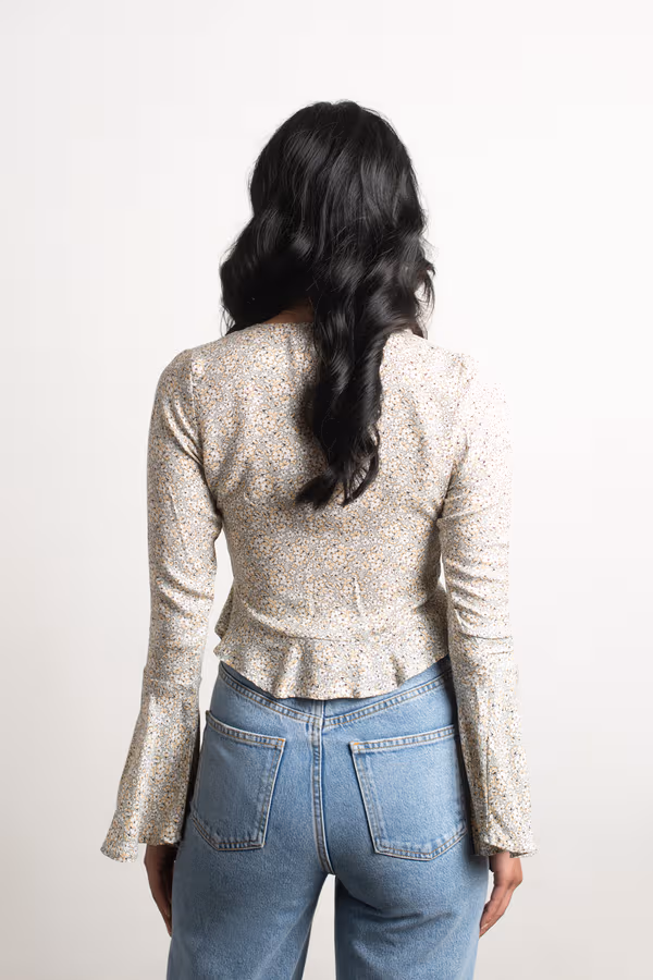 Harper Crop Top - Red Brown