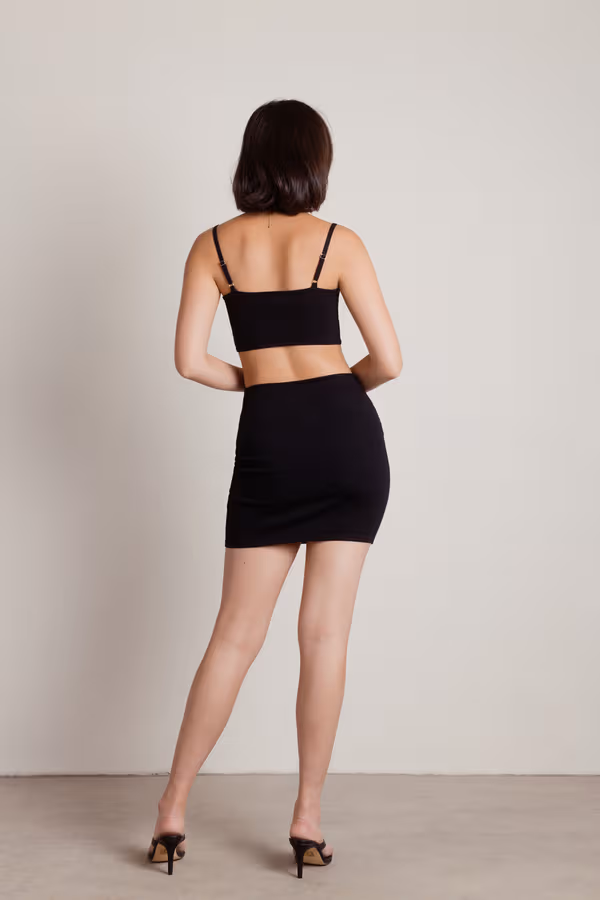 Drowsy Dreams Cutout Bodycon Mini Dress - Sage