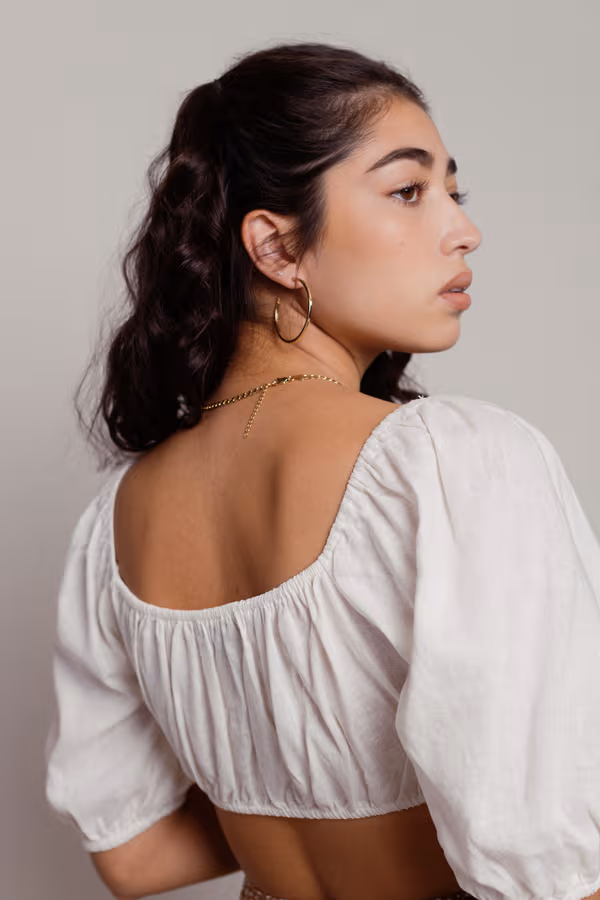 Leave Town Crop Top - Black