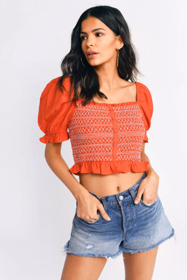 Lost + Wander Bloody Mary Crop Top - Red