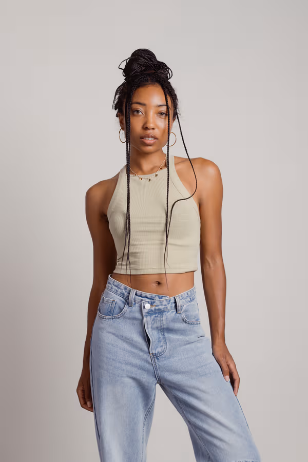 Jake Crop Top - Off White