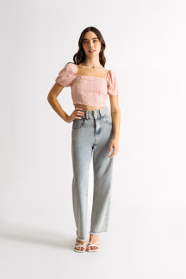 Wake Me Up Crop Top - Pink