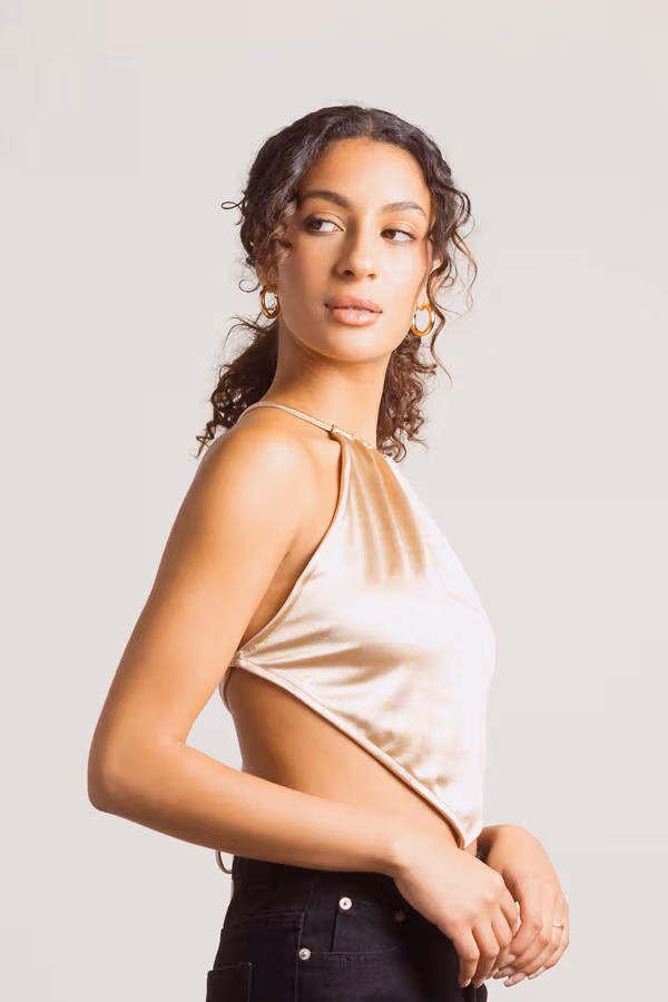 Look At Me Crop Top - Oatmeal