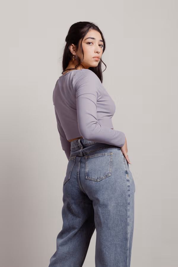 Lalli Crop Top - Lavender