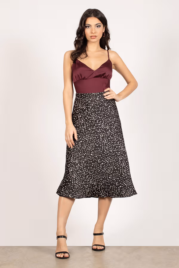 Semi Sweet Satin Blouse - Wine