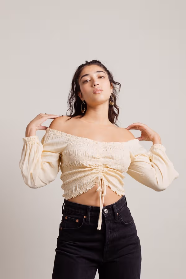Aya Crop Top - Ivory