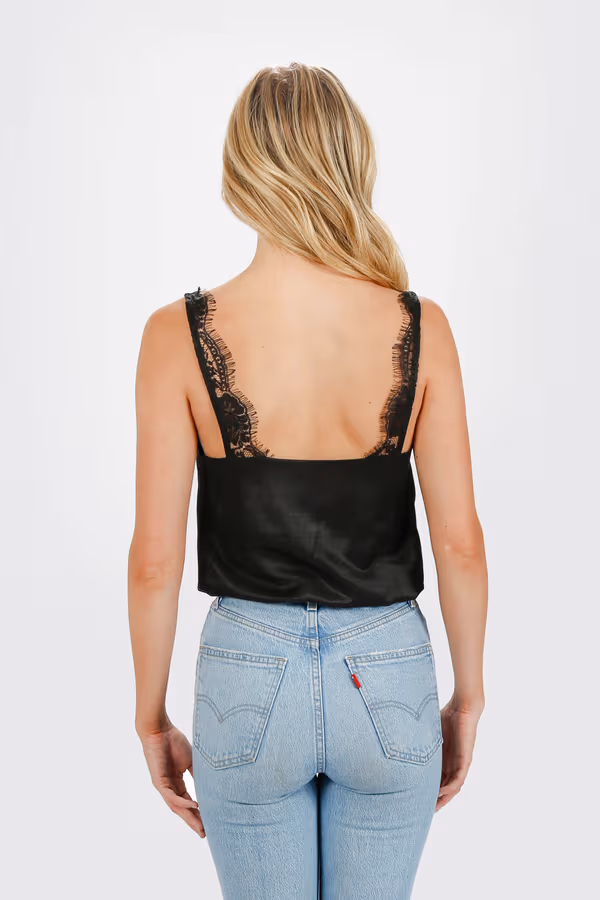 Zariyah Satin Bodysuit - Black