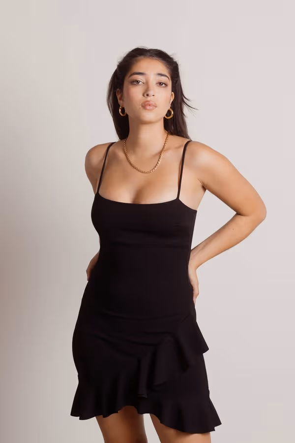 Grad Day Square Neck Cami Mini Dress - Ivory