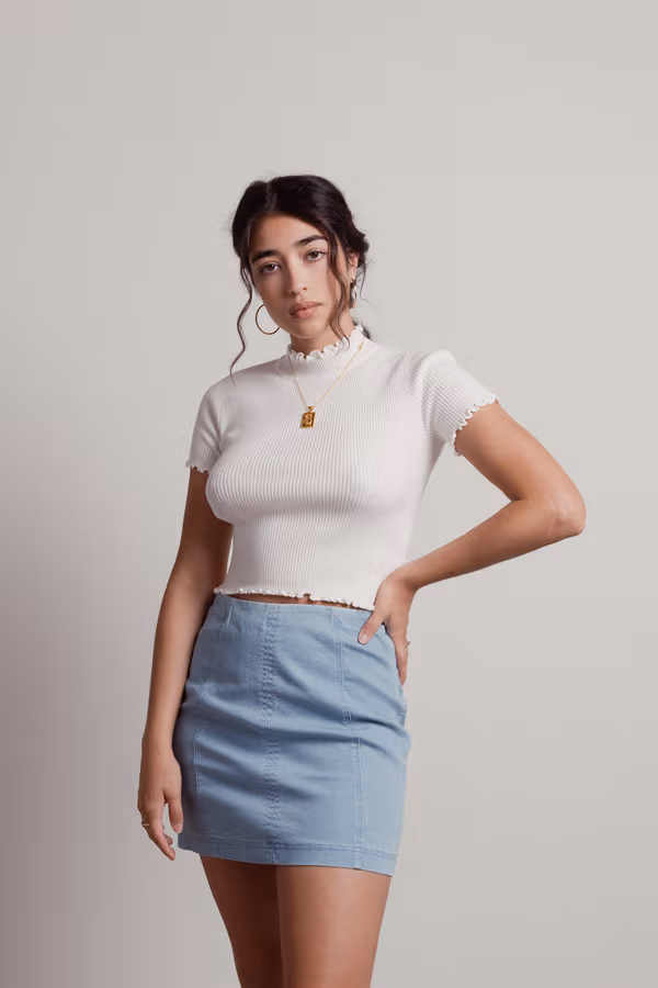 McKenna Crop Top - White